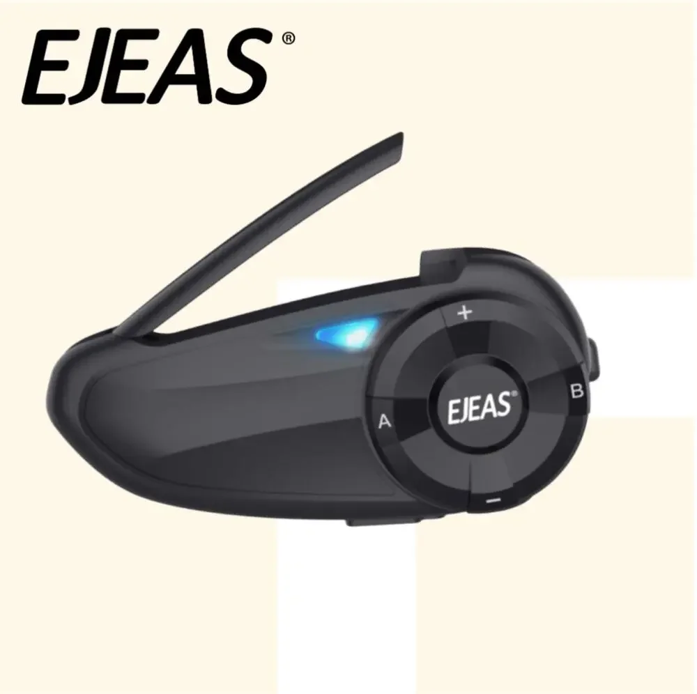 EJEAS Q7 Bluetooth 5.0 Motorcycle Intercom Helmet Headset 7 Riders 800m - NIB